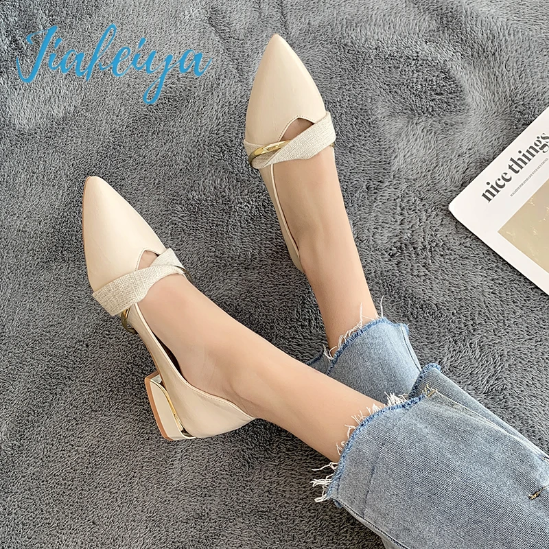 

2022 Women's New Heeled Shoes Soft and Comfortable Horseshoe Heel Pointed Black Shallow Mouth Women's High Heels