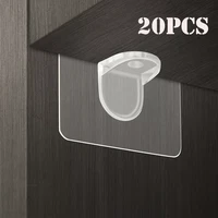 1020pcs adhesive shelf support pegs drill free nail instead holders closet cabinet shelf support clips wall hangers