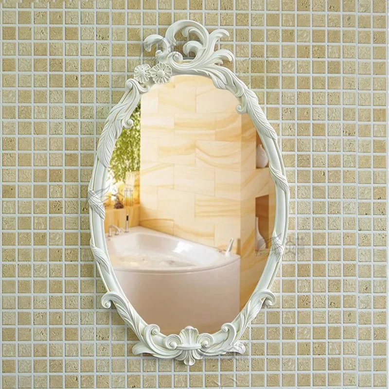 

Wall Modern Mirror Bathroom Art Accessories Irregular Heart Mirror Cosmetics Moon Garden Vanity Sticker Espelhos Home Decoration