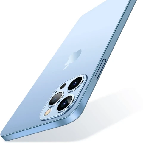 Ультратонкий чехол для IPhone 13 Pro Max легкий Чехол с полупрозрачной матовой отделкой для IPhone 13 Mini Inch-Sierra Blue Cover