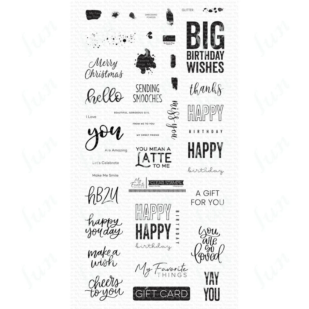 

Resuable Clear Stamps 2023 New Mini Messages and More Embossing Stencil Making Diy Scrapbooking Diary Greeting Card Decoration