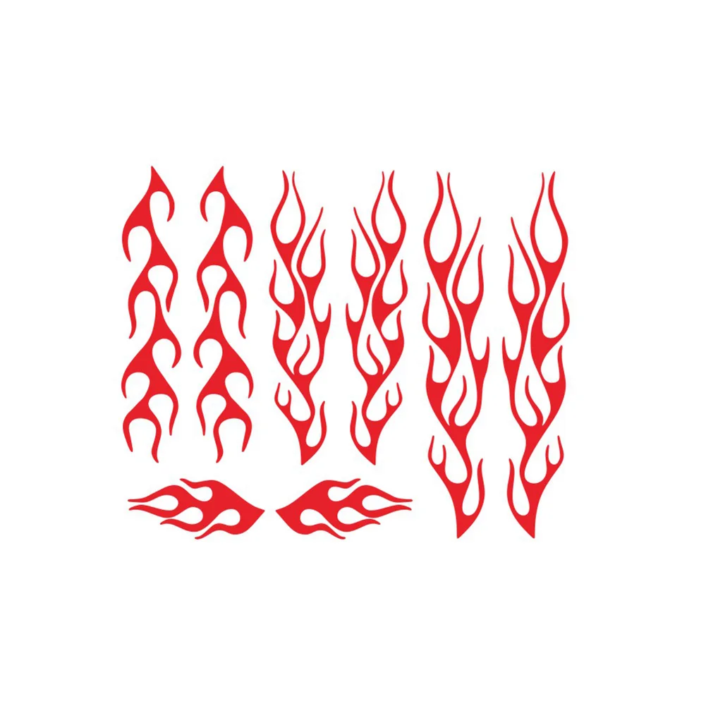 

Car Motorcycle Decal Sticker DIY Vinyl Flame Shape Personalized Exterior Decoration Trim High Quality Accessories