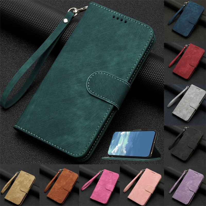 

For Samsung Galaxy S23 FE 5G Case Fashion Solid Color Leather Capa For Samsung S21 FE S20 FE 5G Cover Magnetic Card Slot Shell