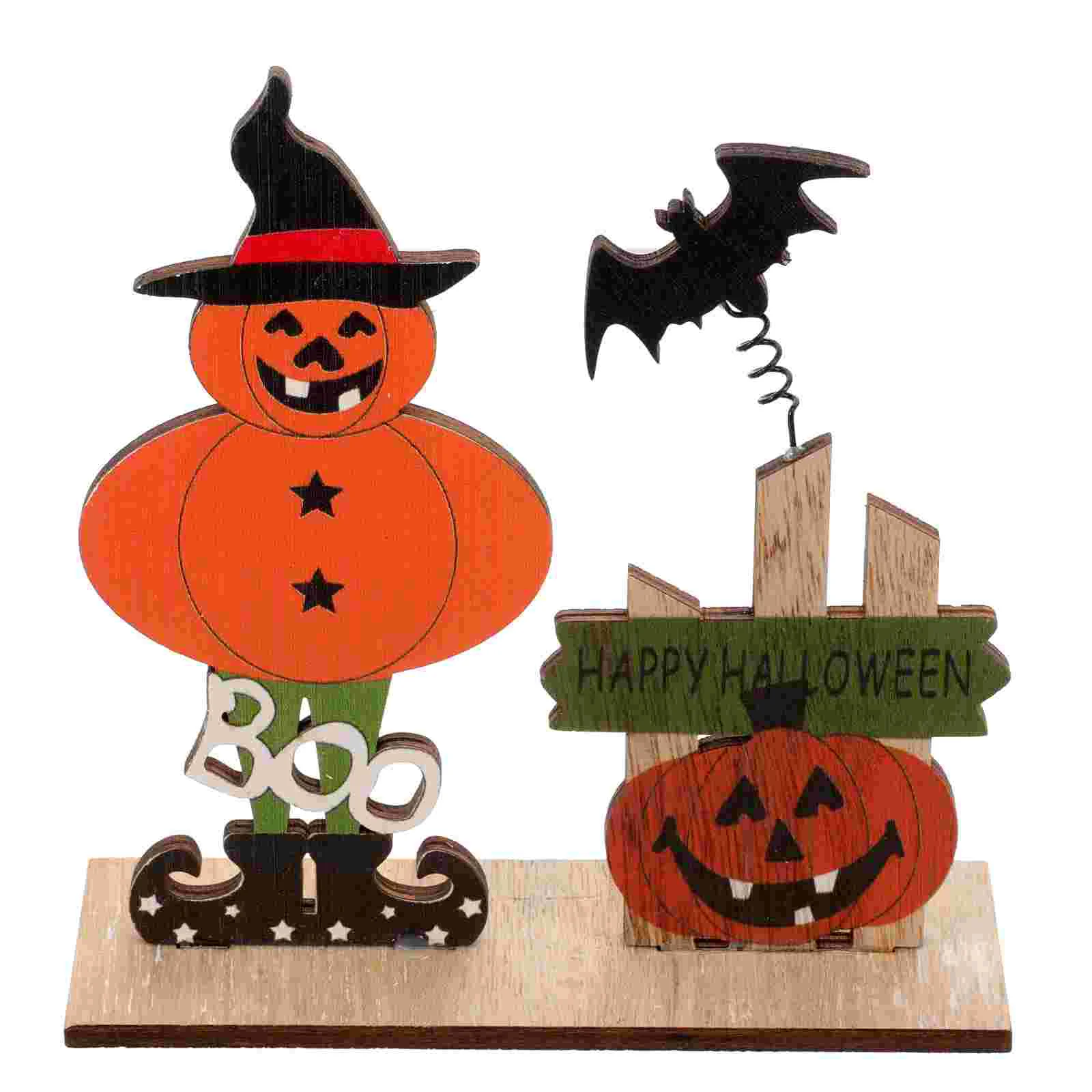 

Decor Table Centerpiece Wooden Halloween Party Decoration Festival Ornament Letter Sign