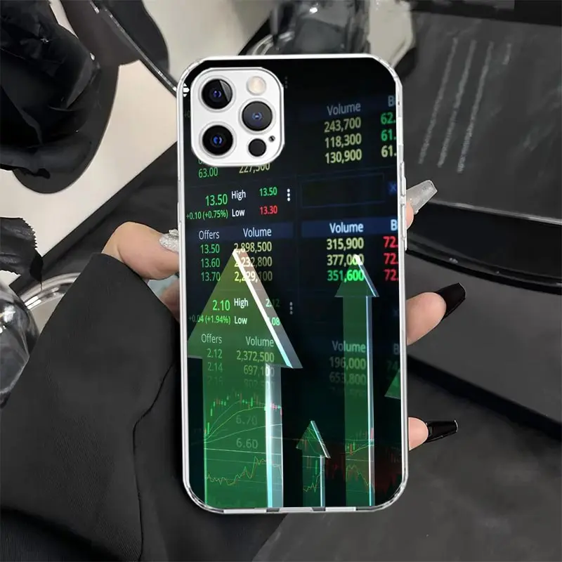 Чехол для телефона Trade Investment Forex Stock Market iPhone 16 15 14 Plus 13 12 Mini 11 Pro Max X XS XR 7 8 + SE Apple Soft