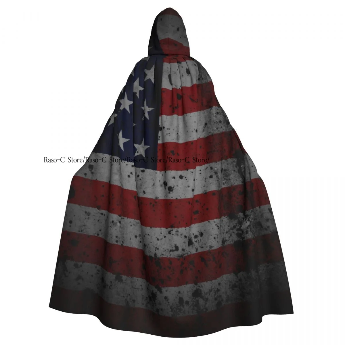 Унисекс стиль ведьмы двусторонняя накидка с капюшоном для взрослых вампиров