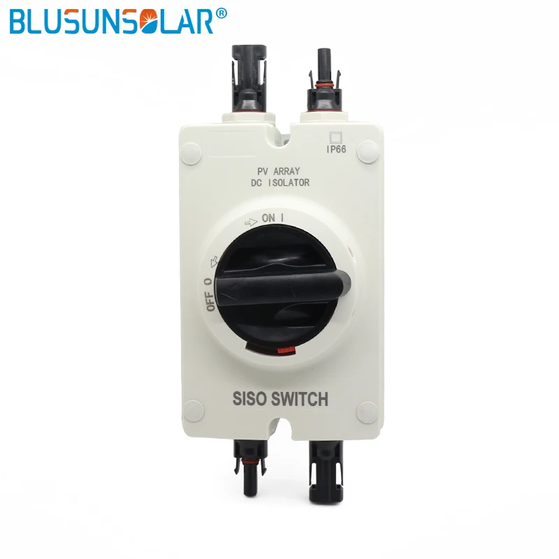 

5 Pcs/lot High Capability Solar Electrical DC Isolator Switch With 2 Pairs PV Connectors For Solar Pv System Solar CE