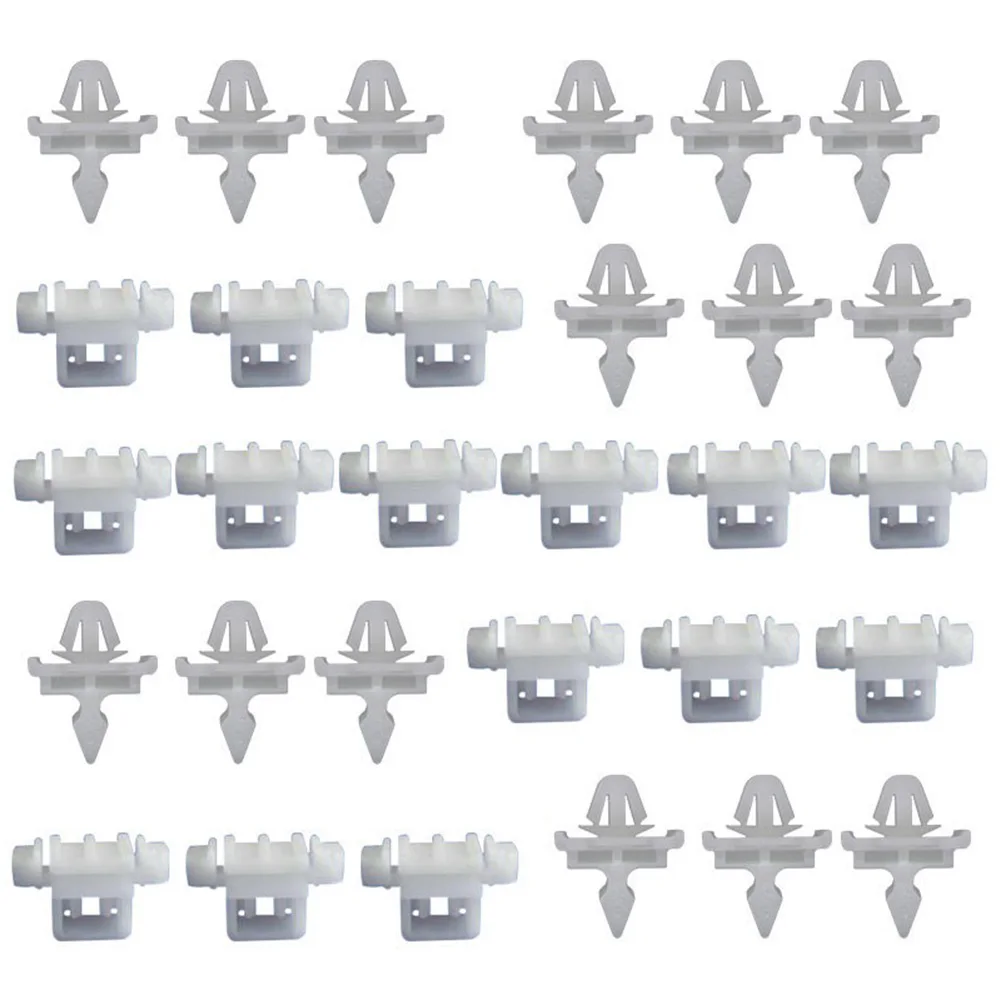 

30pcs Car Clips Brackets Clips Auto Fastener Interior For Mercedes Sacco 190 W201 W124 A124 S124 OE A0019884981 A0019885181