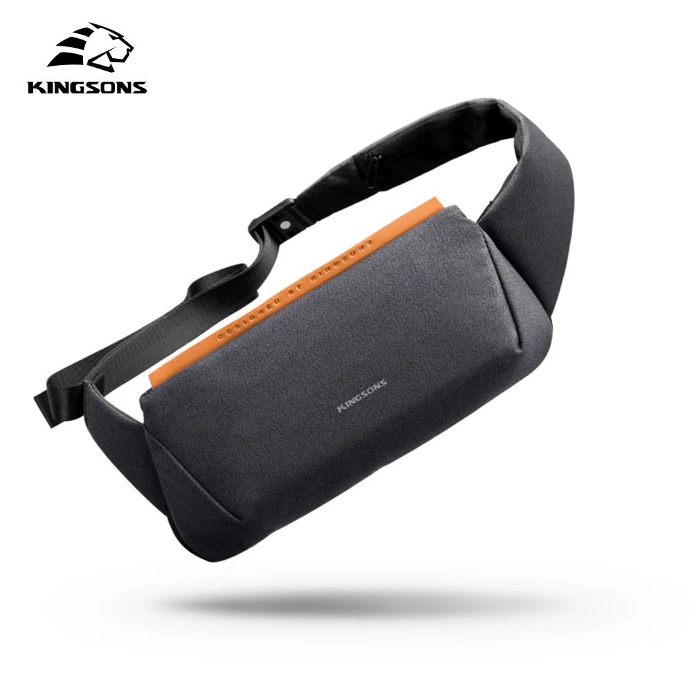 

Kingsons-мужская сумка на ремне, новая серия, нагрудная сумка, подходящая сумка на ремне, водонепроницаемая