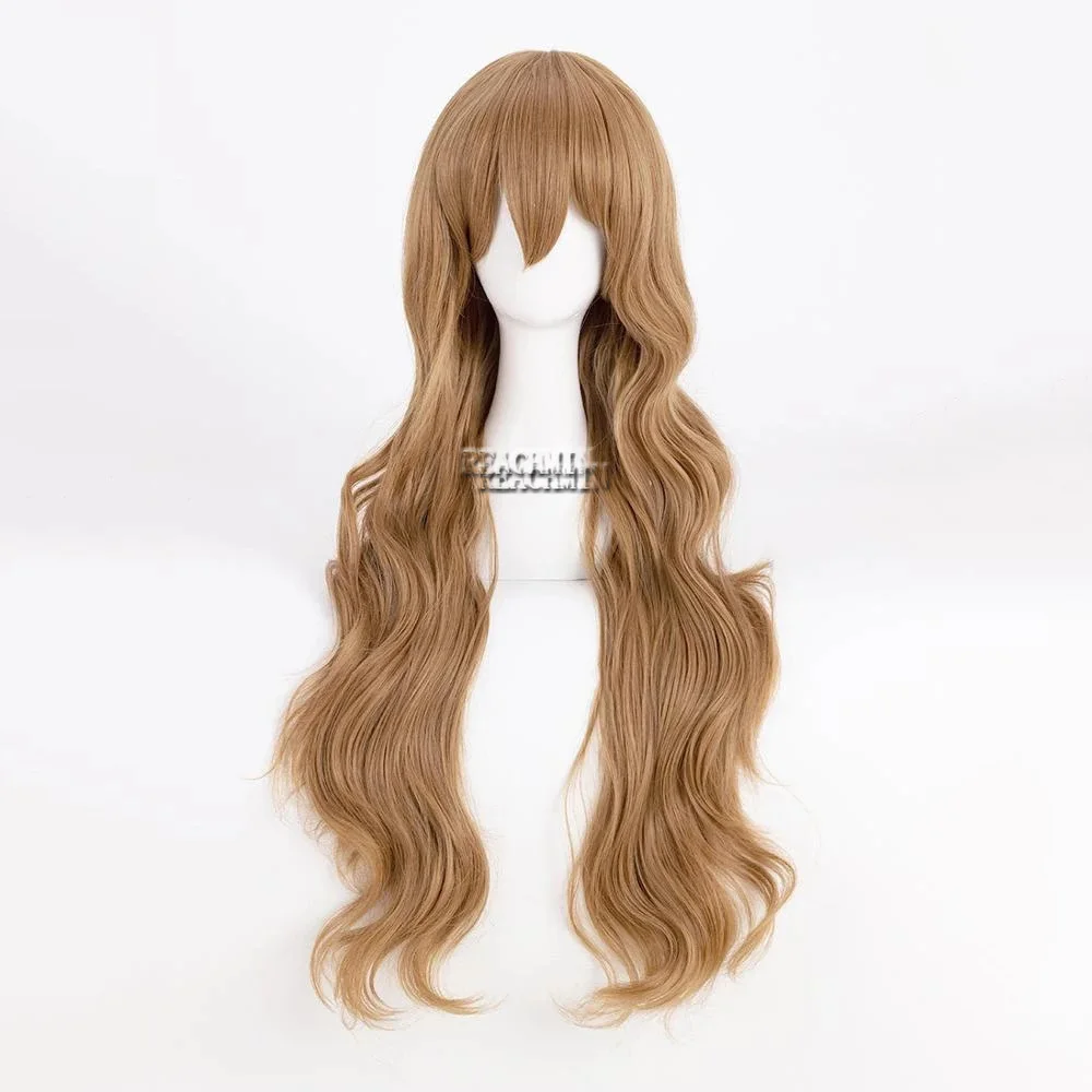 

TIGER DRAGON Toradora! Aisaka Taiga Cosplay Wigs Long Linen Brown Wavy Heat Resistant Hair Cosplay Costume Wig