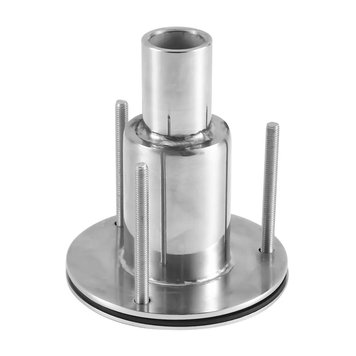

316 Stainless Steel Thru Hull Exhaust Skin Fitting Tube Pipe Socket Part of Air Heater for Boat Marine Car Truck,24mm A