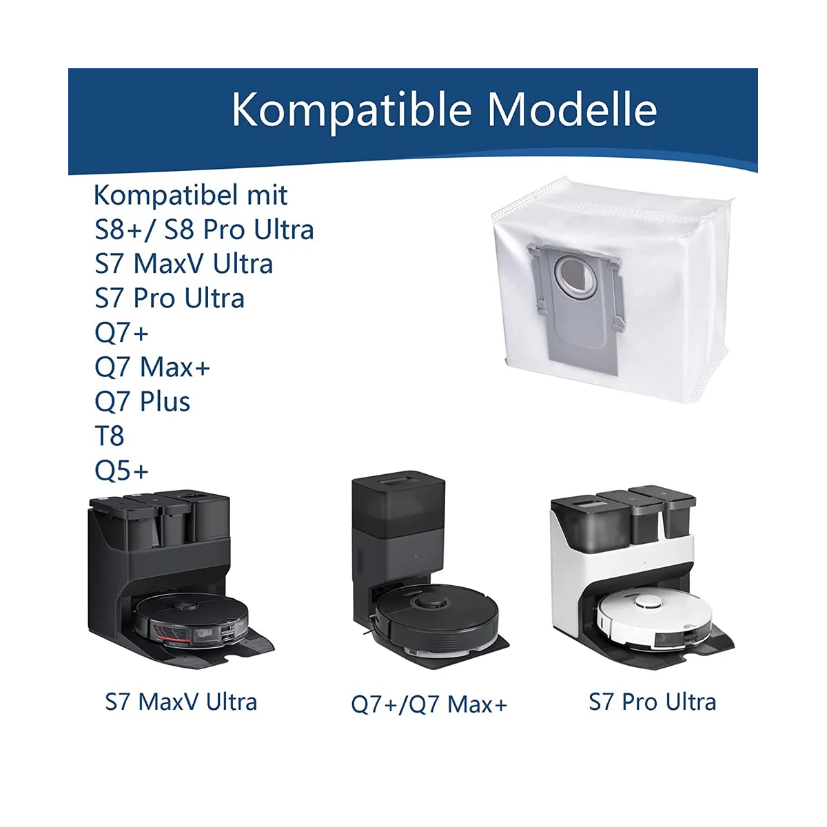 Мешки для пылесоса Roborock S8 + Pro Ultra S7 MaxV Q7 Max T8 Q5 G10S PRO