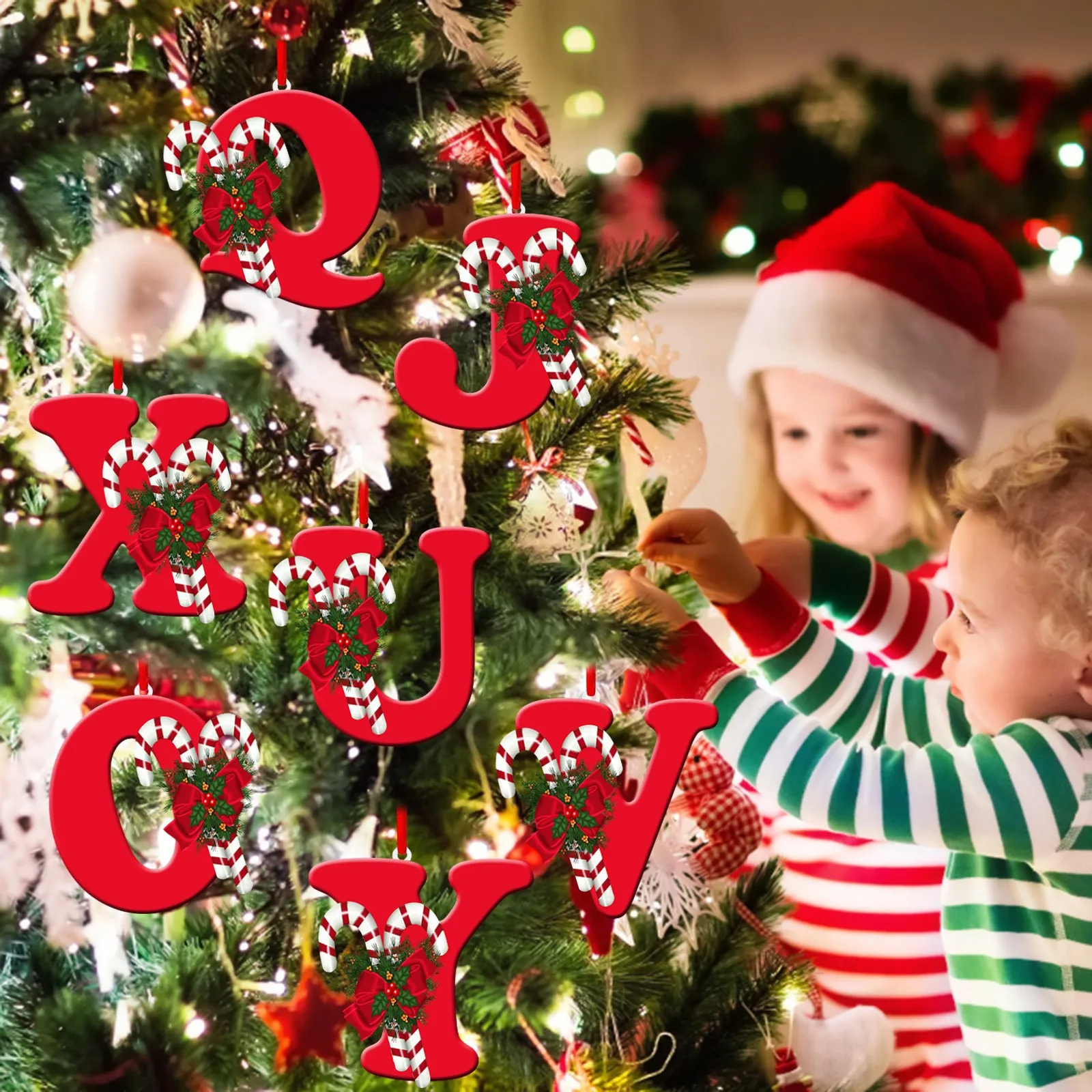 Новый рождественский кулон акриловый 26-летний подвесной орнамент украшение для