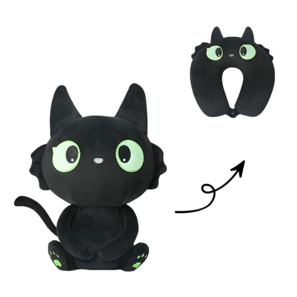 

Дорожная подушка-трансформер Penguin Black Cat, полиэстер/хлопок