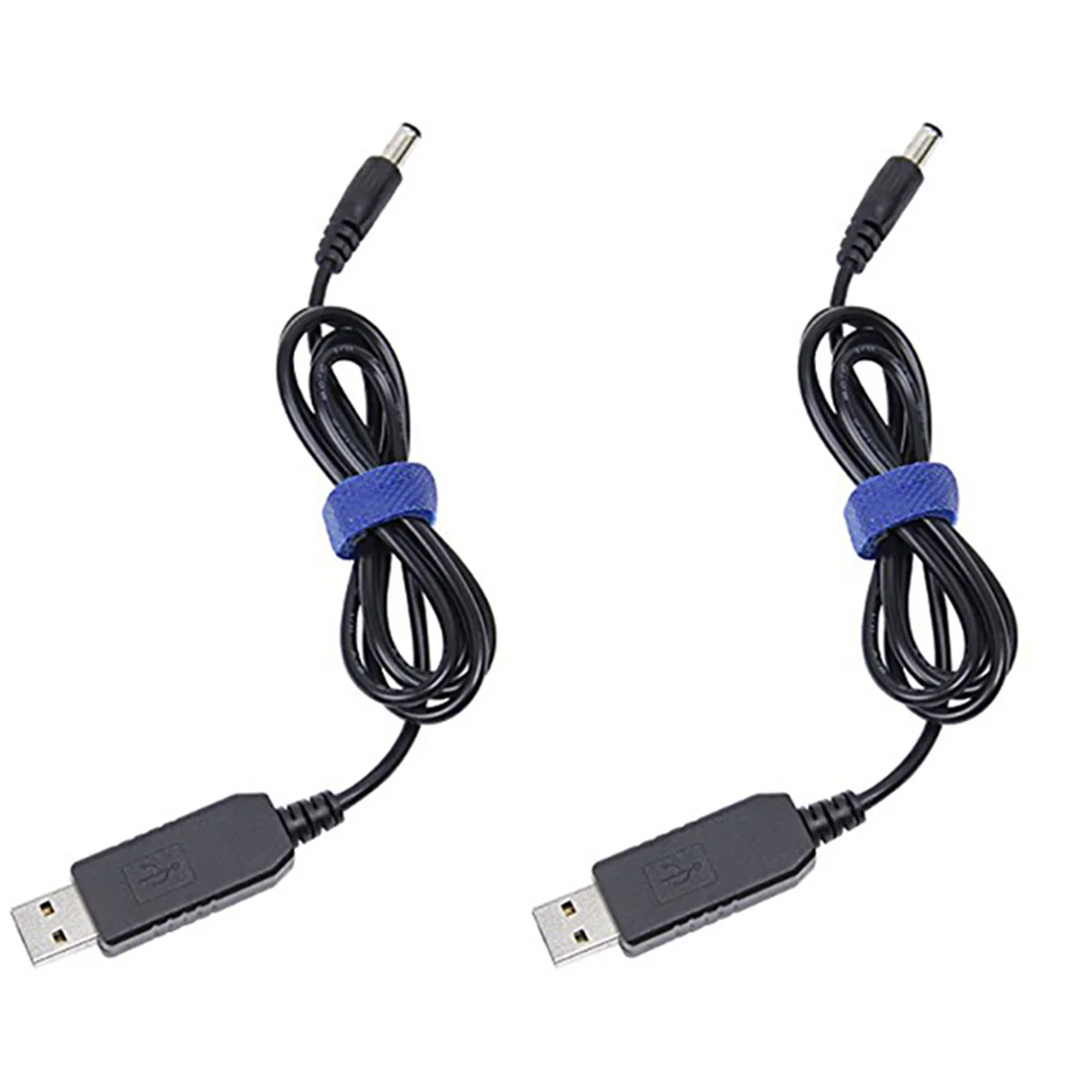 

2X USB to DC Convert Cable 5V to 9V Voltage Step-Up Cable 5.5X2.1mm DC Male 1M New