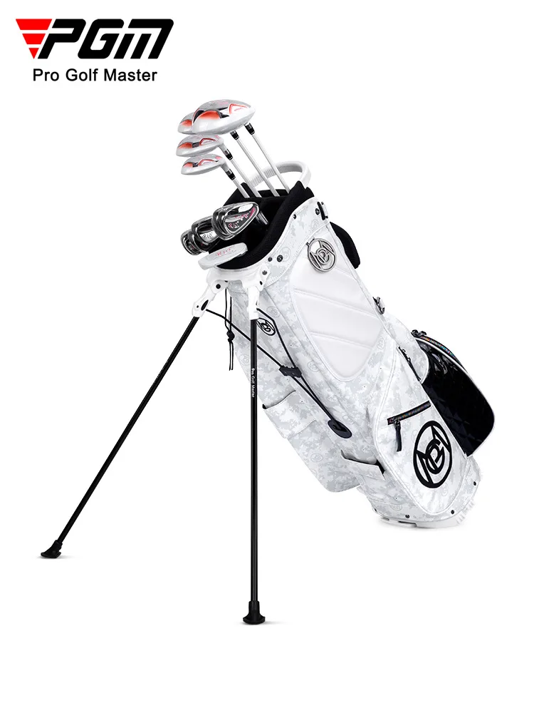 2022 New PGM Men Women Golf Stand Bags with Support Light Waterproof Whiter Camouflage PU Hold 14pcs Clubs QB120