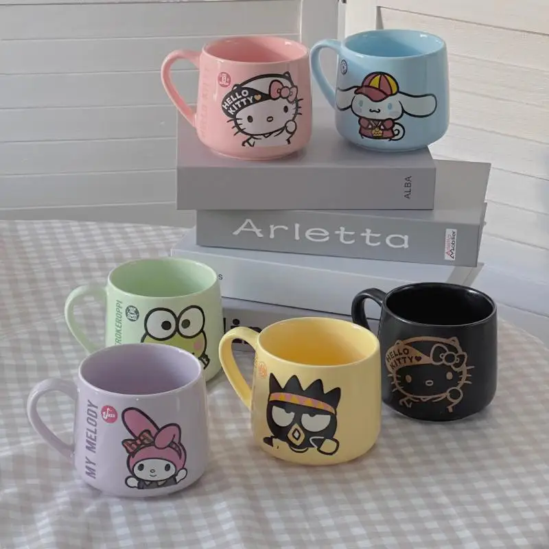 

Sanrio Kawaii мультфильм аниме Hello Kitty Cinnamoroll My Melody керамическая кружка высокая температура мультфильм керамическая чашка для кофе воды подарок