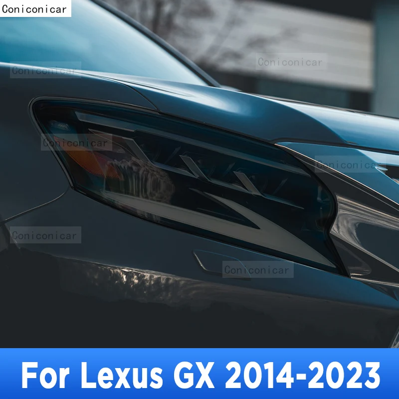 

Car Headlight Protection Smoked Black Tint Anti-Scratch Protective Film TPU Stickers For Lexus GX GX460 2014-2023 Accessories