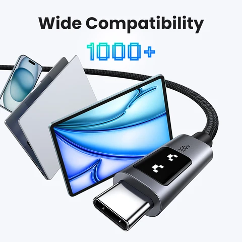 UGREEN UNO PD100W Кабель USB C для быстрой зарядки для iPhone 16 15 Тип C к кабелю передачи данных типа C для Samsung Xiaomi Кабели для быстрой зарядки