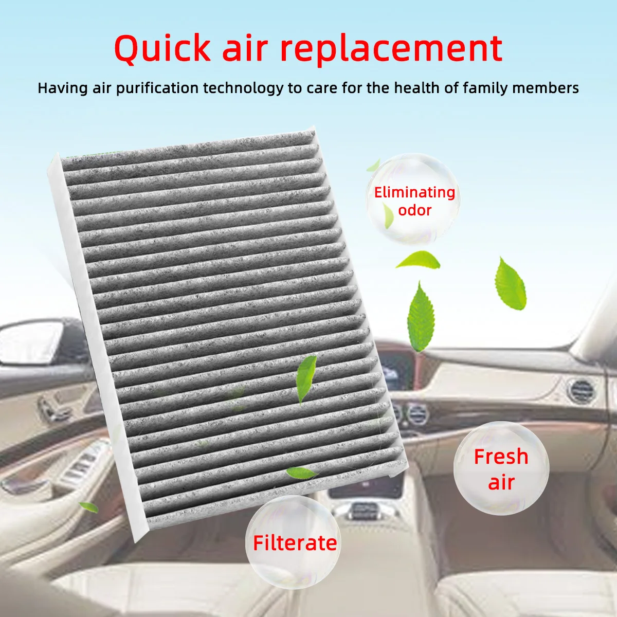 Автомобильный салонный фильтр для Hyundai Genesis Coupe 2010-2016 автофильтры из углеродного