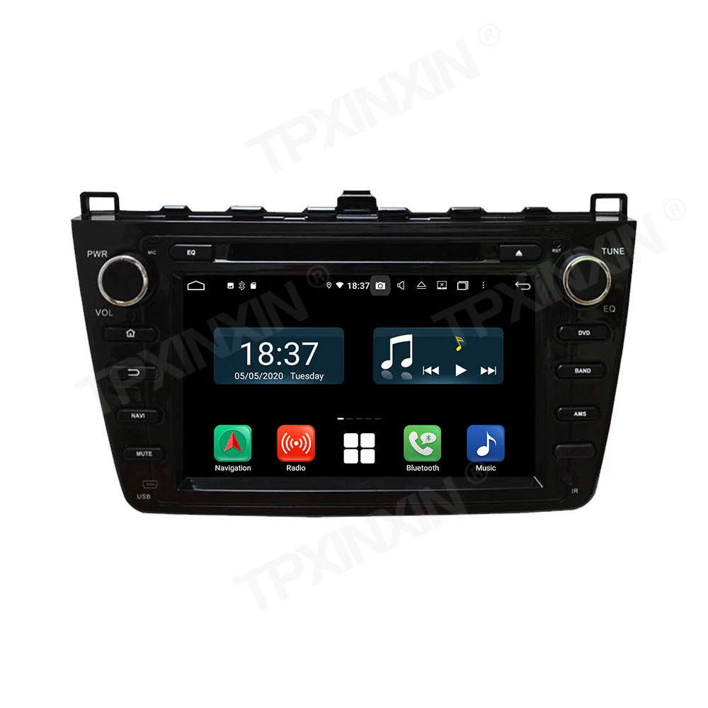 

Автомагнитола на Android 10 с GPS-навигацией, без DVD-плеера для Mazda 6 Atenza 2008-2012, аудиоплеер, головное устройство, мультимедийный стерео-рекордер