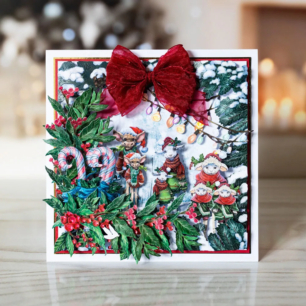 Коллекция сезонных штампов Snuggles новые металлические пресс-формы для бумаги