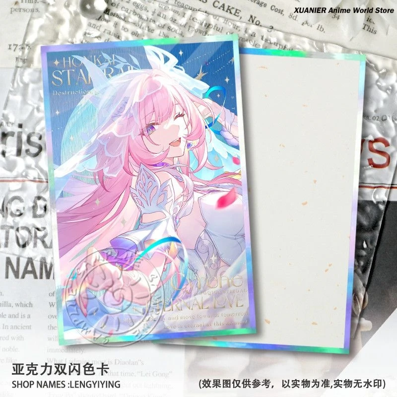 Аниме Cyrene Anaxa акриловая цветная бумага игра Honkai: Star Rail Laser Shikishi косплей двойная вспышка орнамент фирменная карта (art.: 3920d2e6e7185) - 3920d2e6e7185
