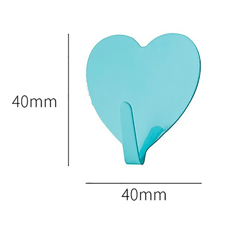 10 штук сердечных наклеек из нержавеющей стали на стену с самоклеящейся основой для украшения девичьей комнаты, металлического хранения в девичьей спальне, размером 4см x 4см.