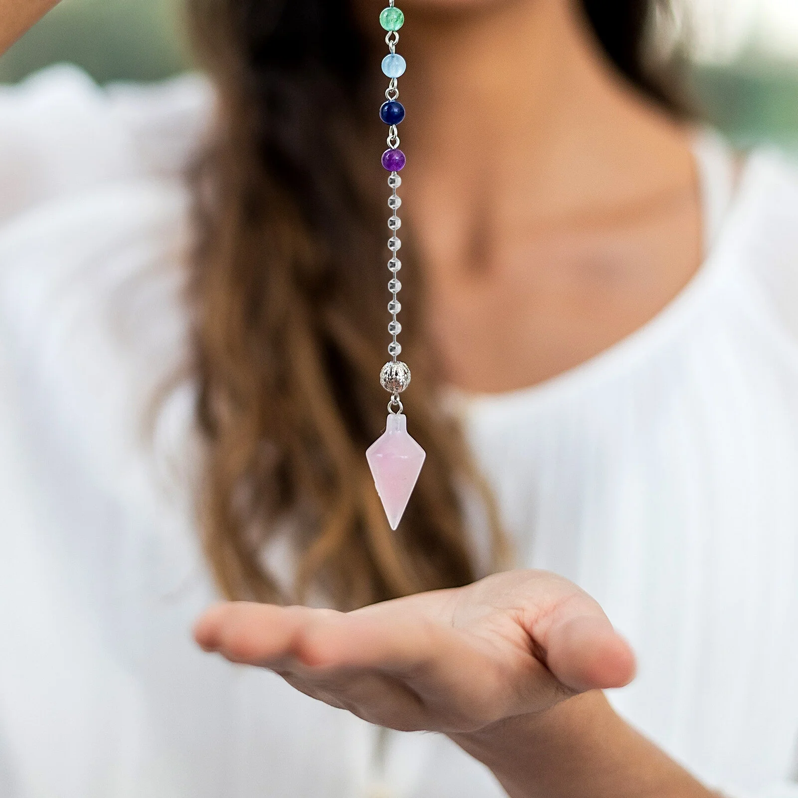 Window Stainless Steel Ball Chain Metal Beaded Necklace Dog Colored Labels