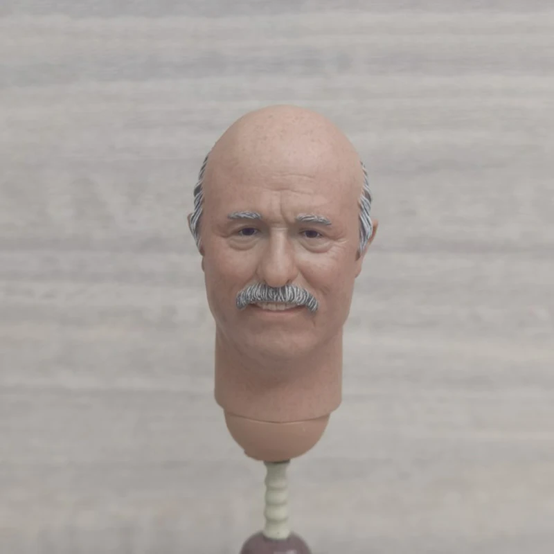 

For Sale 1/6th SH03 BBK009 Elderly Old Man Bald Head Sculpture Carving With Connector For 12inch DAM COO BD001 HT Action Figure