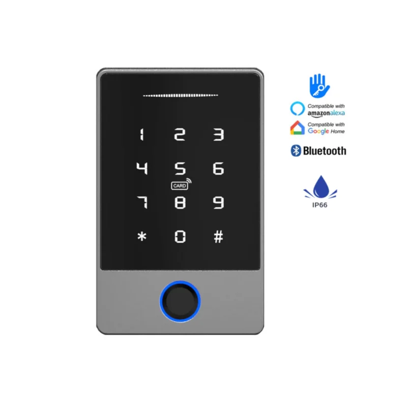 TTLOCK fingerprint  Waterproof IP66 Standalone access control attendance system code swiping unlock metal shell 13.56Mhz Rfid