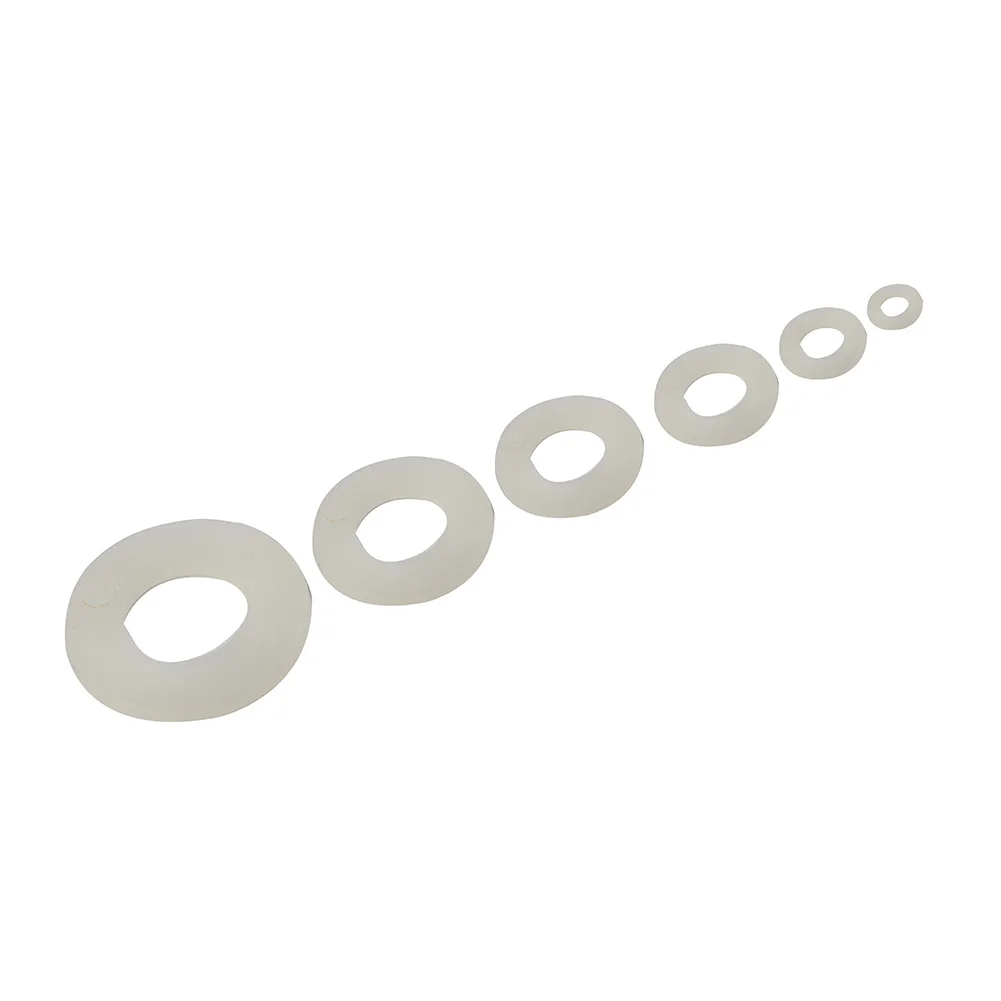 

250pcs Washers Tool White Assortment Bolt Equipment Gasket M2 M2.5 M3 M4 M5 M6 M8 Nylon Screw Practical Useful