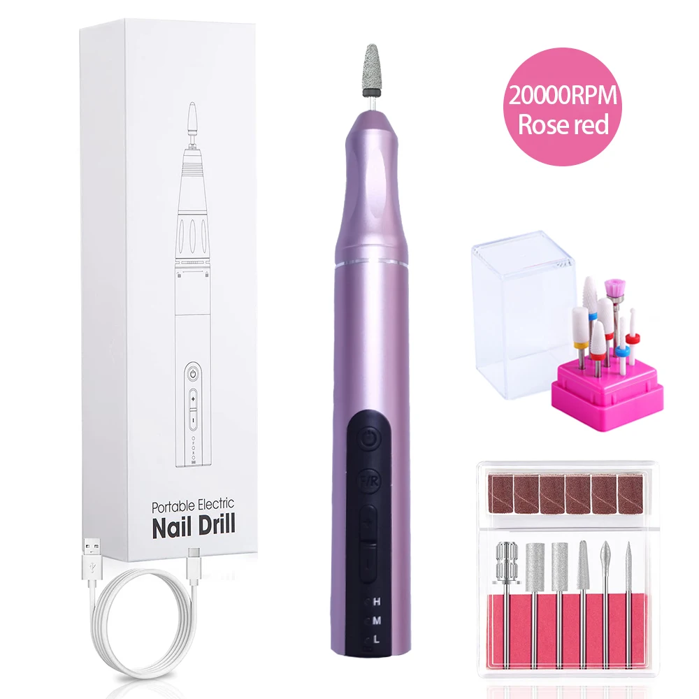 НОВАЯ беспроводная дрель для ногтей 20000 об/мин электрическая шлифовальная машина