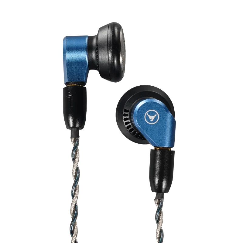 

Yincrow Calf Metal HIFI Flat-Head Earphone 14.6mm Dynamic Drive Earbud Detachable MMCX Music IEM 3.5mm/4.4mm Optional YD30 EB2S