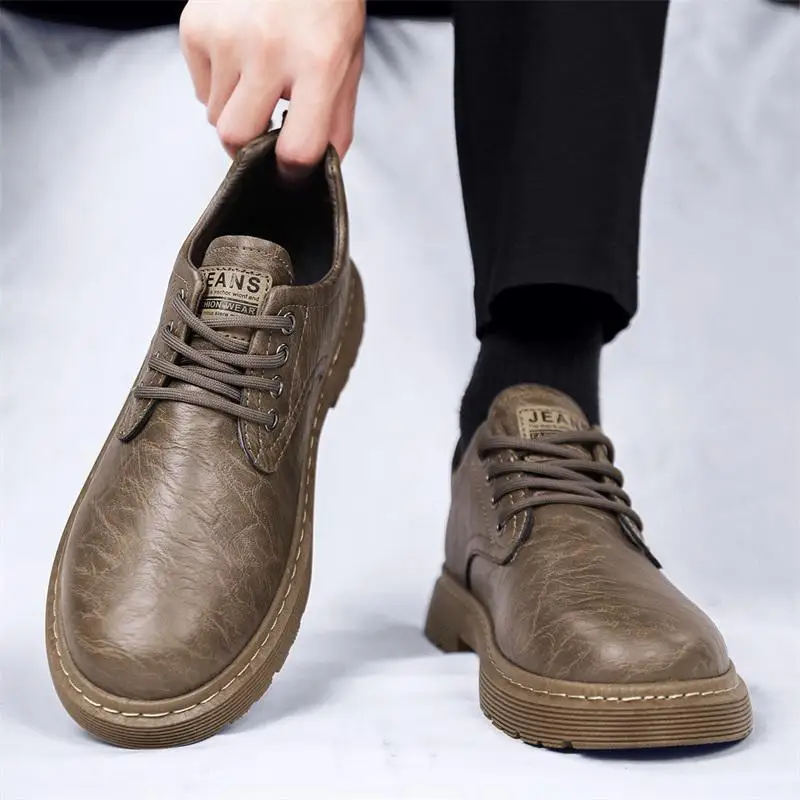 

Men's Shoes 2023 Spring and Autumn New Casual Leather Shoes Men's Business Sports Board Shoes Korean Fashion Shoes Men's
