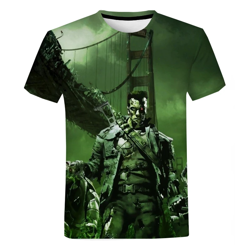

Movie Terminator 3D Printed T-shirt Men Women Cool Hip Hop Short Sleeve Tops Oversize O-Neck Tees