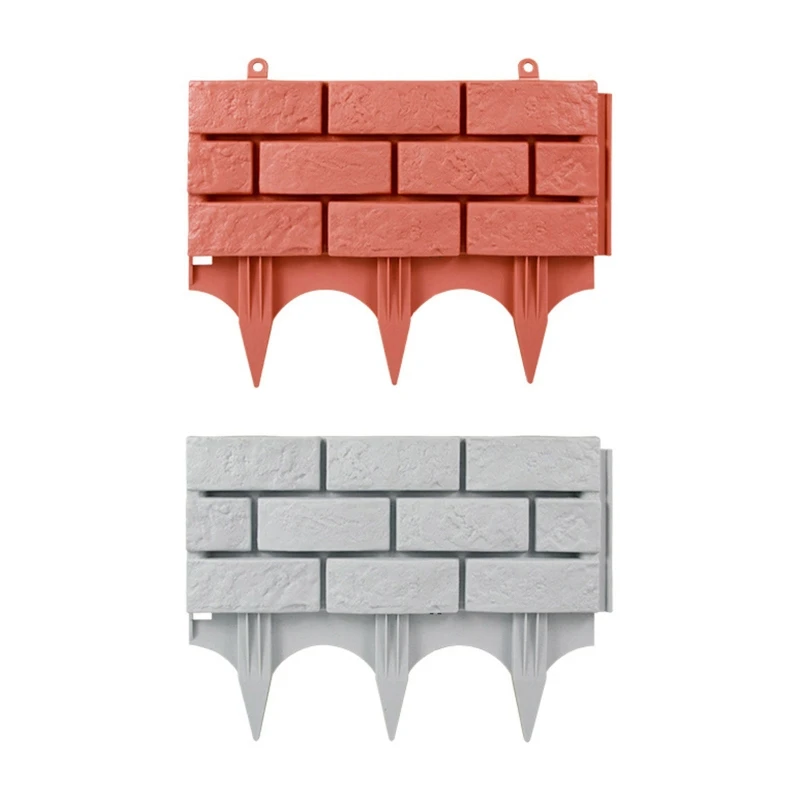 

Garden Plastic Fence Pickets Indoor Outdoor Protective Guard Edging Decor Lawn Flowerbeds Plant Borders Landscape for PATH