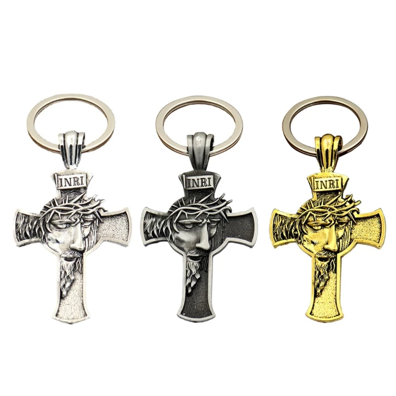 

Catholic Religious Keychain Zinc Alloy Jesus for Cross Necklace Pendant for Head