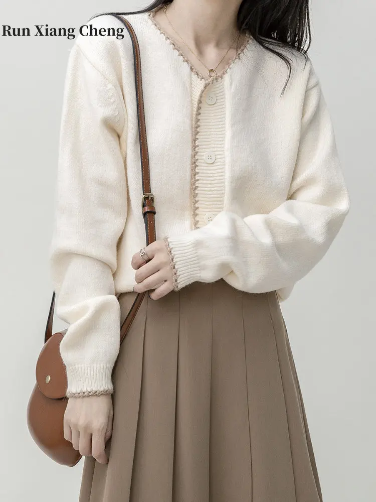 

Women's Sweaters Autumn Winter 2023 New Free Shipping Japanese Fashion Loose Sweaters Simple and Casual Style Street Retro Tops