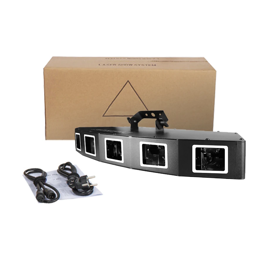 Мощная система лазерного шоу RGBWY с шестью отверстиями сценическое украшение для