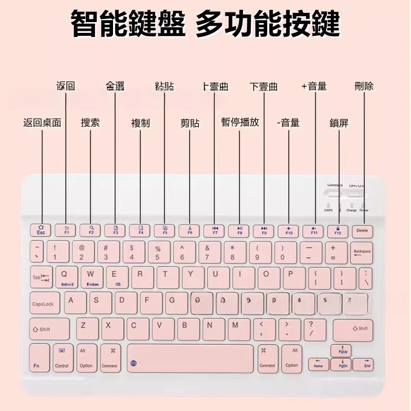 Фото Испанская Bluetooth-клавиатура, Detai, корейская и русская, Cangjie, традиционная, для малых языков, универсальная клавиатура для планшетов №4
