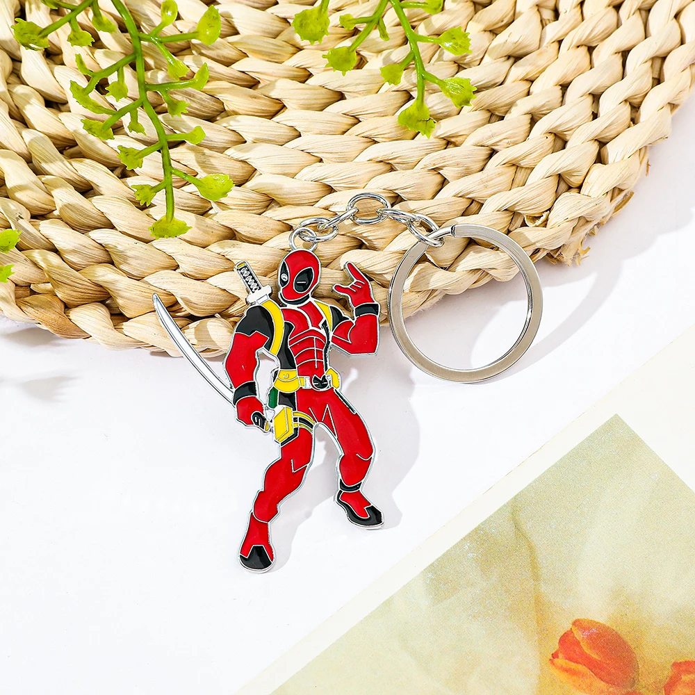 Брелок с модными фильмами Marvel Deadpool популярный антигерой кулон аксессуары из