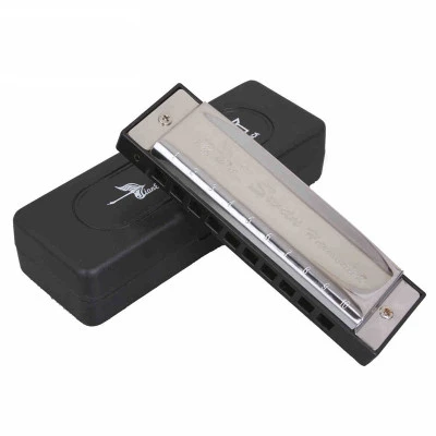 

Personalize Stainless Steel 10 Holes Swan Harmonica With Box For Wholesale