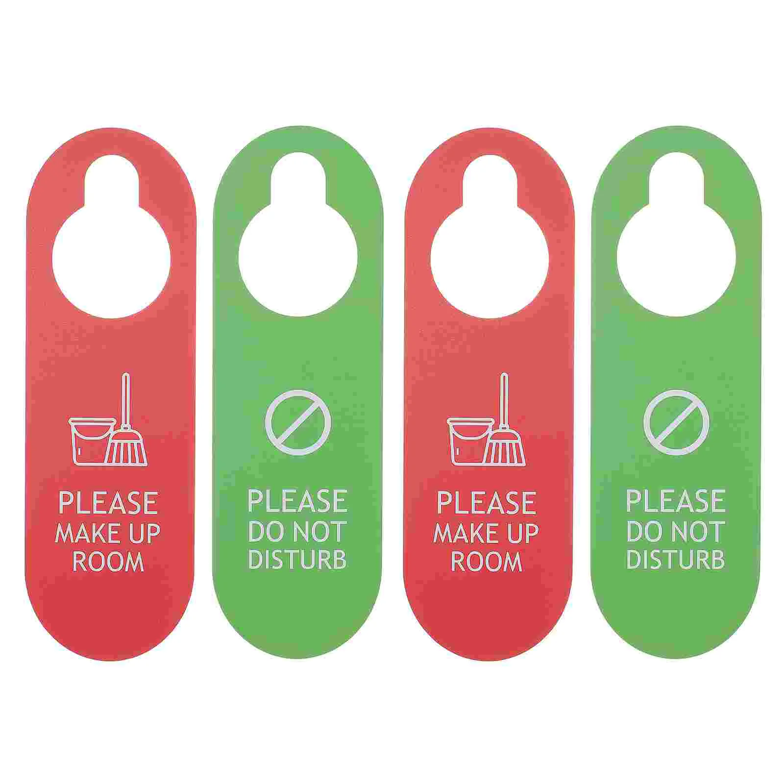 

4 Pcs Door Knob Hanger Hanging Tag Not Disturb Sign Office Handle Clothes Rack Please Knock Meeting