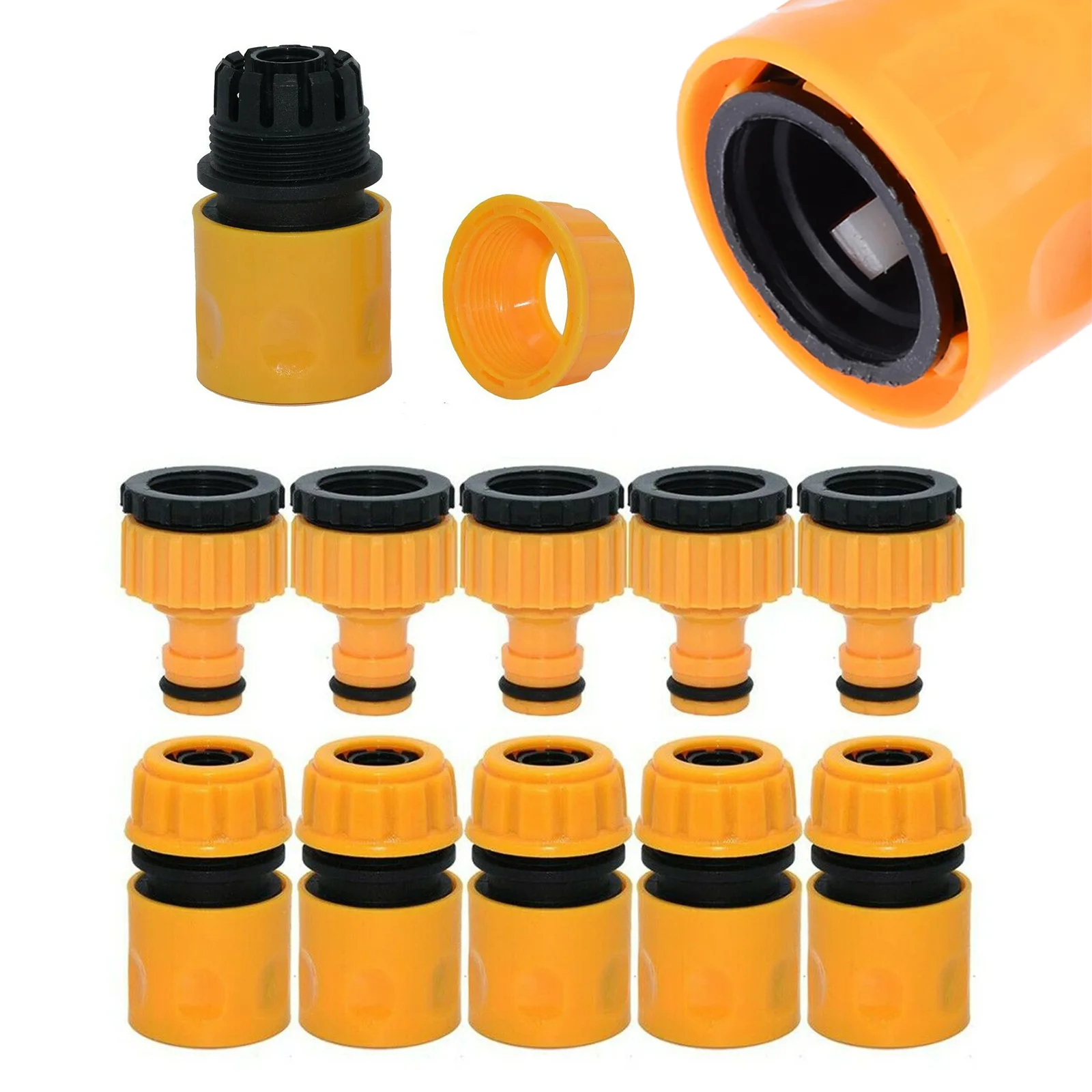 

10 шт., адаптер для шланга для полива сада, 53 мм