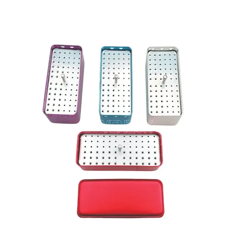 Фотобокс 72 отверстия автоклав стерилизатор чехол для Burs Endo алюминиевая коробка