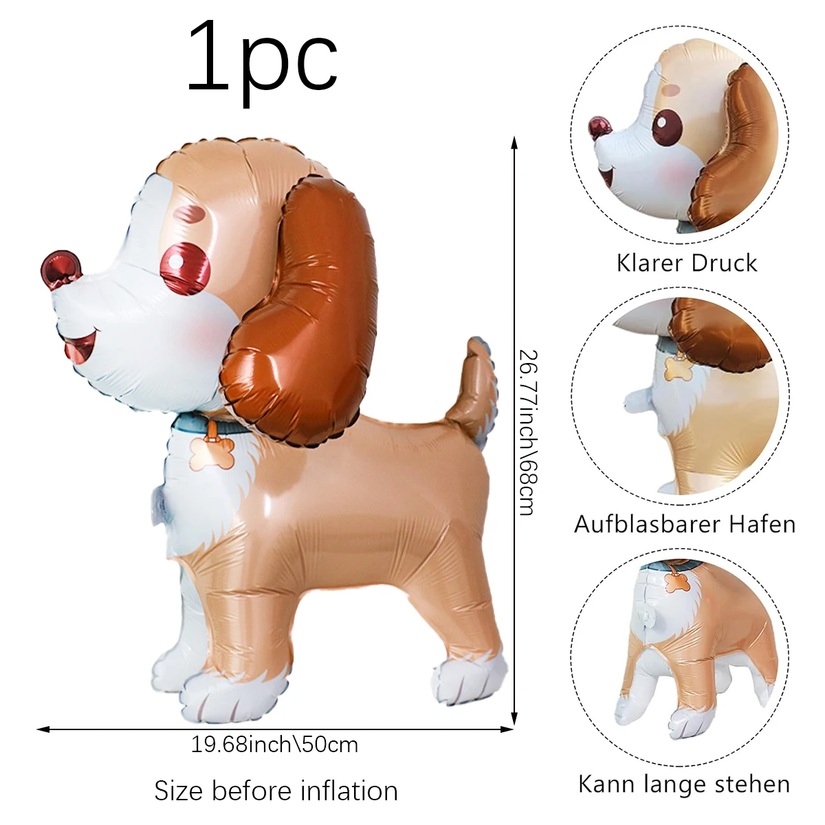 

3D шар-собака с большими ушами