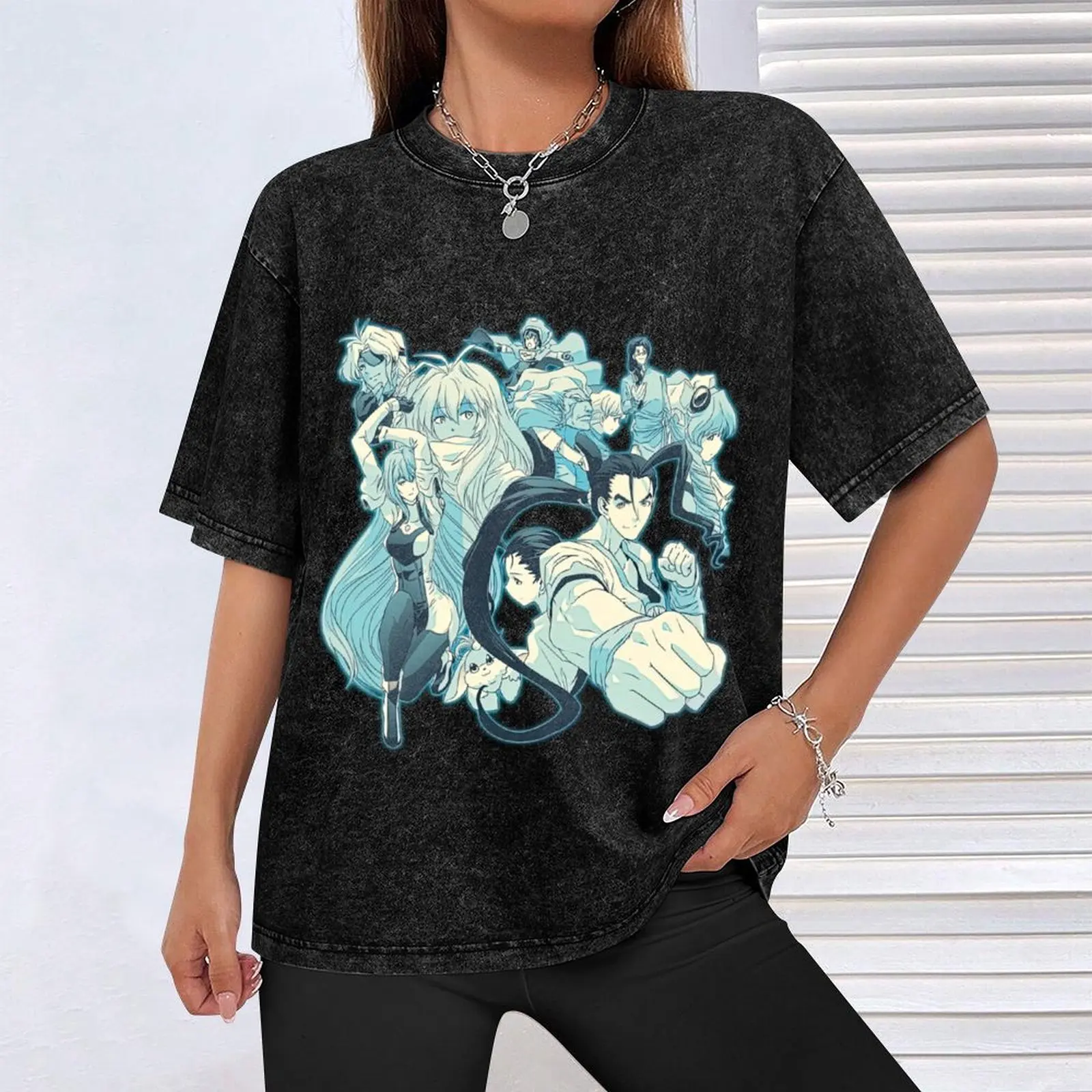 Футболка Robot Rpg мешковатые рубашки одежда в стиле аниме милые топы больших