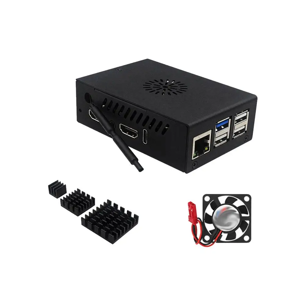 Корпус Orange Pi 5 Pro металлический корпус охлаждающий вентилятор дополнительная