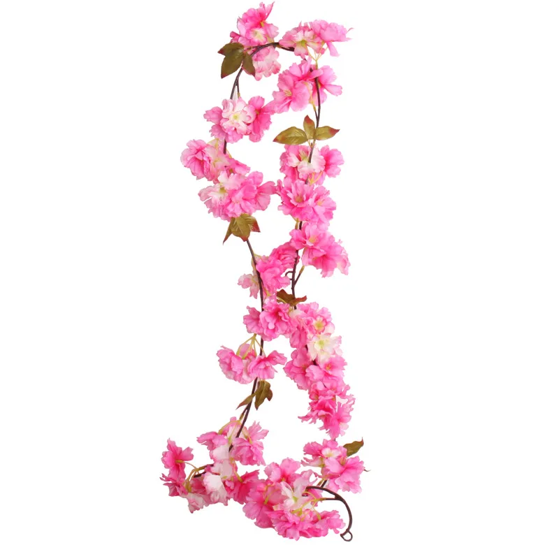 Искусственная вишневая Цветочная лоза хорошего качества подвесные шелковые